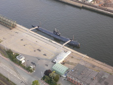 Das größte nichtatomare U-Boot der Russen im Hamburger Hafen